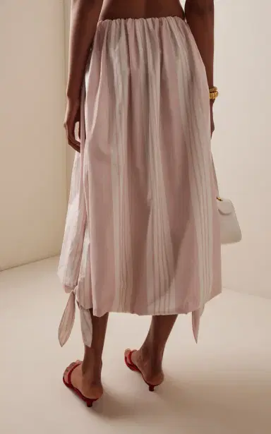 Posse Rosie Striped Cotton Midi Skirt | Thumbnail 4 Posse Rosie Striped Cotton Midi Skirt | Thumbnail 4