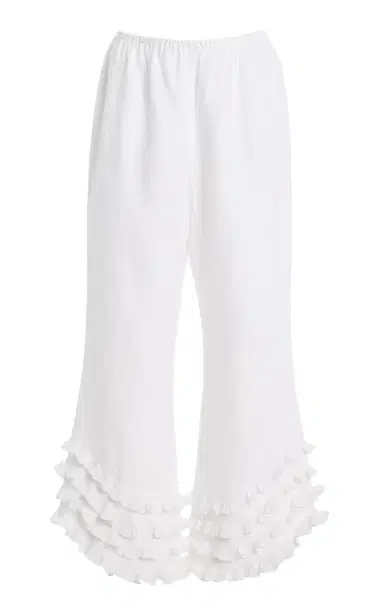 Posse Florence Ruffled Linen Pants | Thumbnail 3 Posse Florence Ruffled Linen Pants | Thumbnail 3