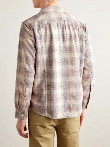 Corridor Rosewood Checked Cotton Shirt | Thumbnail 3 Corridor Rosewood Checked Cotton Shirt | Thumbnail 3