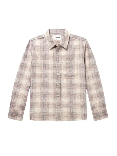 Corridor Rosewood Checked Cotton Shirt | Thumbnail 1 Corridor Rosewood Checked Cotton Shirt | Thumbnail 1