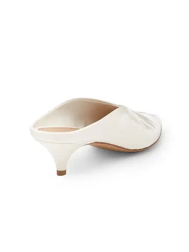 Bottega Veneta Women's Virna Sabot 40MM Leather Mules - Alabaster - Size 7.5 | Thumbnail 3 Bottega Veneta Women's Virna Sabot 40MM Leather Mules - Alabaster - Size 7.5 | Thumbnail 3