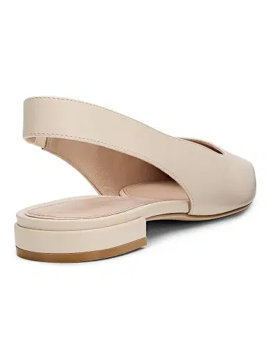Stuart Weitzman Women's Stassi Leather Slingback Flats - Linen | Thumbnail 3 Stuart Weitzman Women's Stassi Leather Slingback Flats - Linen | Thumbnail 3