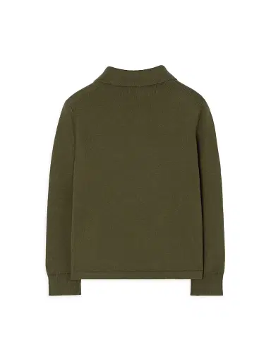 Burberry Little Boy's & Boy's EKD Knit Polo Sweater - Tent Green - Size 8 | Thumbnail 2 Burberry Little Boy's & Boy's EKD Knit Polo Sweater - Tent Green - Size 8 | Thumbnail 2
