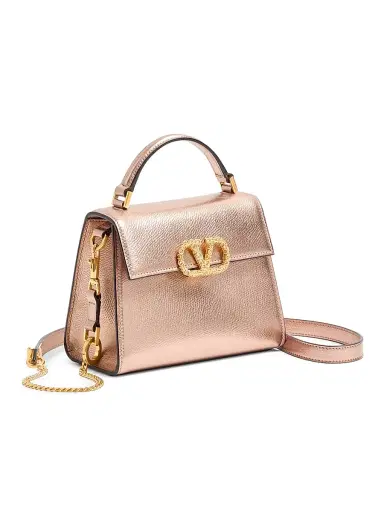 Valentino Garavani Women's VSling Mini Top Handle Bag in Laminated Grainy Calfskin | Thumbnail 5 Valentino Garavani Women's VSling Mini Top Handle Bag in Laminated Grainy Calfskin | Thumbnail 5