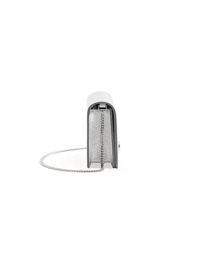 Valentino Garavani Women's VLogo Signature Mini Shoulder Bag in Laminated Grainy Calfskin | Thumbnail 3 Valentino Garavani Women's VLogo Signature Mini Shoulder Bag in Laminated Grainy Calfskin | Thumbnail 3