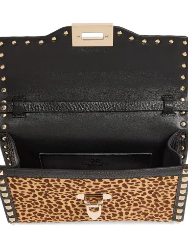 Valentino Garavani Women's Rockstud Shoulder Bag in Pony-Effect Calfskin with Animal Print - Animal Print | Thumbnail 6 Valentino Garavani Women's Rockstud Shoulder Bag in Pony-Effect Calfskin with Animal Print - Animal Print | Thumbnail 6