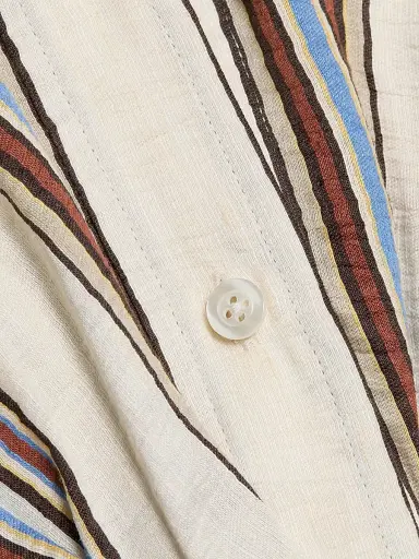 A.L.C. Women's Leonore Linen-Blend Striped Top - Panna Multi - Size Large | Thumbnail 7 A.L.C. Women's Leonore Linen-Blend Striped Top - Panna Multi - Size Large | Thumbnail 7