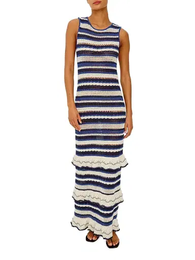 Rails Women's Ana Knitted Sleeveless Maxi Dress - Crete Stripe | Thumbnail 2 Rails Women's Ana Knitted Sleeveless Maxi Dress - Crete Stripe | Thumbnail 2