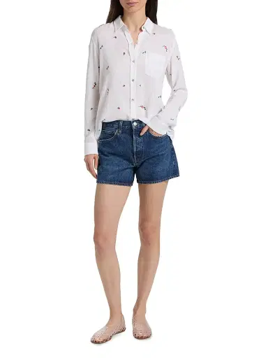 Rails Women's Charli Floral Linen-Blend Shirt - Wild Flower Embroidery | Thumbnail 2 Rails Women's Charli Floral Linen-Blend Shirt - Wild Flower Embroidery | Thumbnail 2