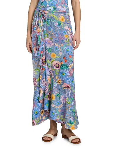 Johnny Was Women's Lilliana Print Side Tie Pareo - Lilliana - Size Large | Thumbnail 3 Johnny Was Women's Lilliana Print Side Tie Pareo - Lilliana - Size Large | Thumbnail 3