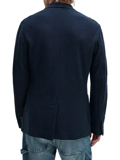 rag & bone Men's Skeleton Cotton Pique Blazer - Navy | Thumbnail 4 rag & bone Men's Skeleton Cotton Pique Blazer - Navy | Thumbnail 4