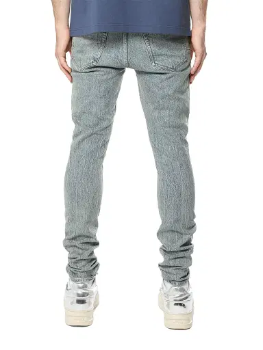Purple Brand Men's Two-Tone Light Indigo Skinny Jeans - Light Indigo | Thumbnail 2 Purple Brand Men's Two-Tone Light Indigo Skinny Jeans - Light Indigo | Thumbnail 2
