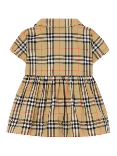 Burberry Baby Girl's Check Puff-Sleeve Dress & Bloomers Set - Sand 9 Months | Thumbnail 3 Burberry Baby Girl's Check Puff-Sleeve Dress & Bloomers Set - Sand 9 Months | Thumbnail 3