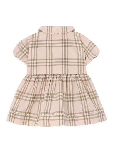 Burberry Baby Girl's Check Puff-Sleeve Dress & Bloomers Set - Archive Pink 9 Months | Thumbnail 3 Burberry Baby Girl's Check Puff-Sleeve Dress & Bloomers Set - Archive Pink 9 Months | Thumbnail 3