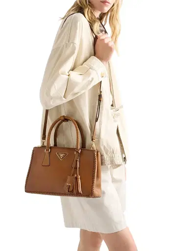 Prada Women's Galleria Leather Top Handle Bag - Brown | Thumbnail 2 Prada Women's Galleria Leather Top Handle Bag - Brown | Thumbnail 2