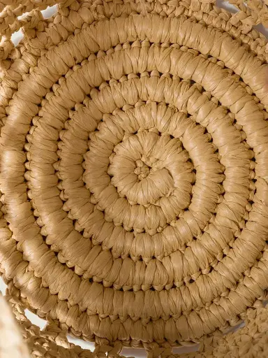 Miu Miu Women's Raffia Crochet Pouch - Beige Khaki | Thumbnail 6 Miu Miu Women's Raffia Crochet Pouch - Beige Khaki | Thumbnail 6