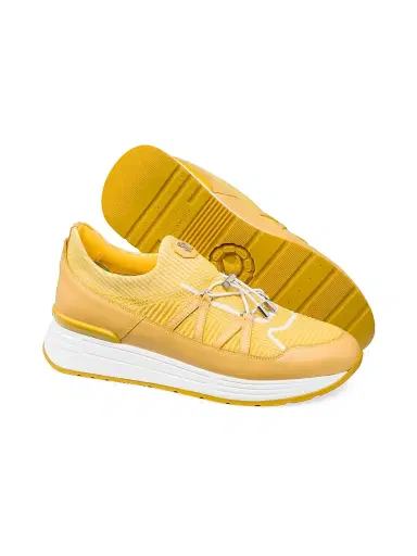 Stefano Ricci Men's Calfskin Leather Sneakers - Yellow - Size 12 | Thumbnail 3 Stefano Ricci Men's Calfskin Leather Sneakers - Yellow - Size 12 | Thumbnail 3
