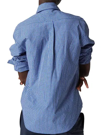 Miu Miu Women's Checked Shirt - Blue - Size 8 | Thumbnail 4 Miu Miu Women's Checked Shirt - Blue - Size 8 | Thumbnail 4