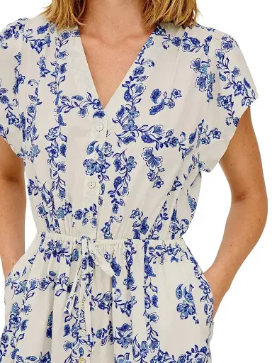Rails Women's Roza Floral Cotton Midi Shirtdress - Ceramic Floral | Thumbnail 5 Rails Women's Roza Floral Cotton Midi Shirtdress - Ceramic Floral | Thumbnail 5