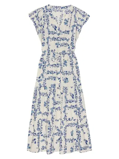 Rails Women's Roza Floral Cotton Midi Shirtdress - Ceramic Floral | Thumbnail 1 Rails Women's Roza Floral Cotton Midi Shirtdress - Ceramic Floral | Thumbnail 1