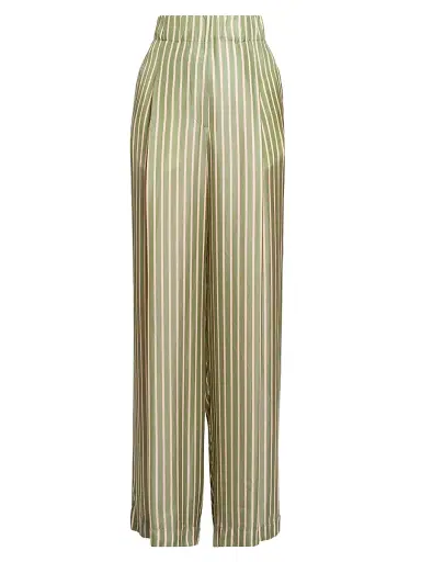Dries Van Noten Women's Pila Striped Pleated Wide-Leg Pants | Thumbnail 1 Dries Van Noten Women's Pila Striped Pleated Wide-Leg Pants | Thumbnail 1