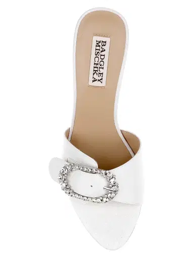 BADGLEY MISCHKA Women's Odetta 75MM Embellished Mules | Thumbnail 4 BADGLEY MISCHKA Women's Odetta 75MM Embellished Mules | Thumbnail 4