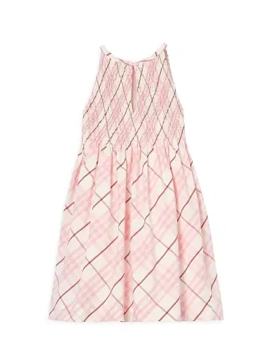 Burberry Baby Girl's, Little Girl's & Girl's Check Smocked Dress - Flora Pink | Thumbnail 2 Burberry Baby Girl's, Little Girl's & Girl's Check Smocked Dress - Flora Pink | Thumbnail 2