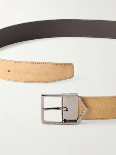 Canali 3.5cm Suede Belt - Men | Thumbnail 3 Canali 3.5cm Suede Belt - Men | Thumbnail 3