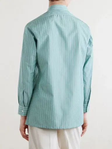 Charvet Striped Cotton-Poplin Shirt - Men | Thumbnail 4 Charvet Striped Cotton-Poplin Shirt - Men | Thumbnail 4