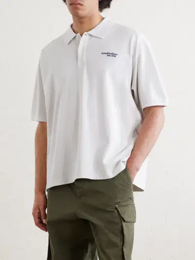 Acne Studios Logo-Embroidered Cotton-Piqué Polo Shirt - Men | Thumbnail 3 Acne Studios Logo-Embroidered Cotton-Piqué Polo Shirt - Men | Thumbnail 3