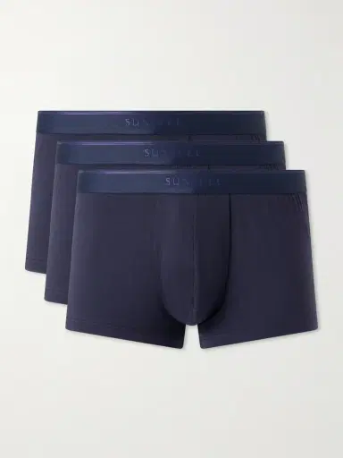 Sunspel Three-Pack Stretch Cotton-Blend Jersey Boxer Briefs - Men | Thumbnail 2 Sunspel Three-Pack Stretch Cotton-Blend Jersey Boxer Briefs - Men | Thumbnail 2