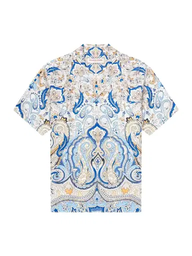 Orlebar Brown Maitan Camp-Collar Printed Silk-Satin Shirt - Men | Thumbnail 1 Orlebar Brown Maitan Camp-Collar Printed Silk-Satin Shirt - Men | Thumbnail 1