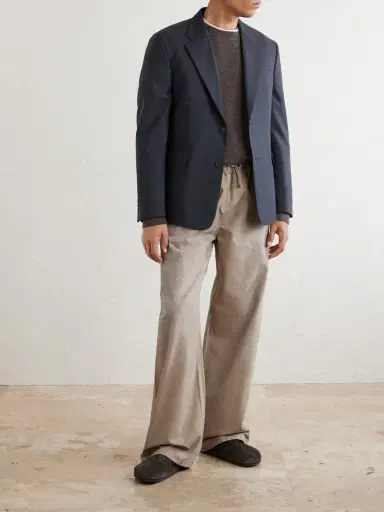 Acne Studios Wide-Leg Paint-Splattered Cotton-Twill Trousers - Men | Thumbnail 2 Acne Studios Wide-Leg Paint-Splattered Cotton-Twill Trousers - Men | Thumbnail 2