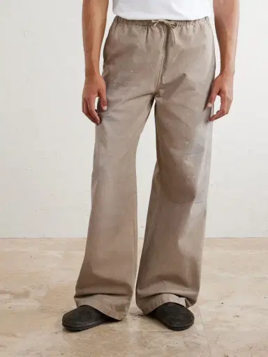 Acne Studios Wide-Leg Paint-Splattered Cotton-Twill Trousers - Men | Thumbnail 3 Acne Studios Wide-Leg Paint-Splattered Cotton-Twill Trousers - Men | Thumbnail 3