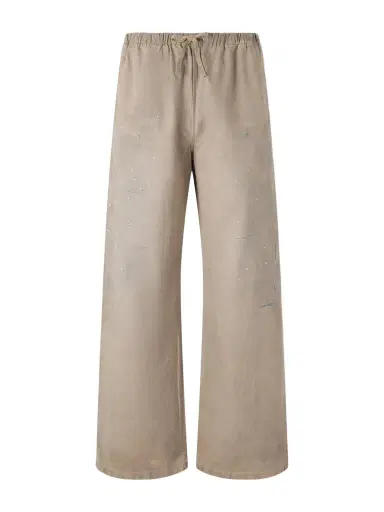 Acne Studios Wide-Leg Paint-Splattered Cotton-Twill Trousers - Men | Thumbnail 1 Acne Studios Wide-Leg Paint-Splattered Cotton-Twill Trousers - Men | Thumbnail 1