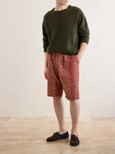 Kardo Milo Shibori Straight-Leg Printed Cotton Shorts - Men | Thumbnail 2 Kardo Milo Shibori Straight-Leg Printed Cotton Shorts - Men | Thumbnail 2