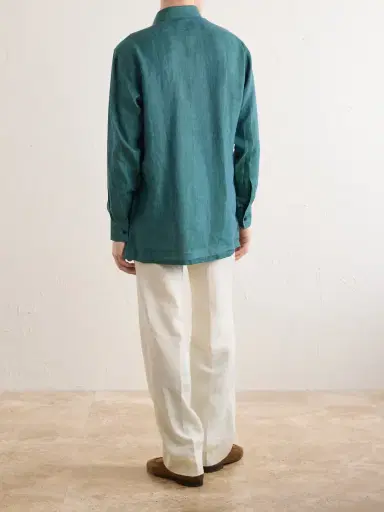 Charvet Linen Shirt - Men | Thumbnail 4 Charvet Linen Shirt - Men | Thumbnail 4
