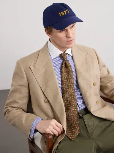 Drake's 1977 Embroidered Cotton-Twill Baseball Cap - Men | Thumbnail 2 Drake's 1977 Embroidered Cotton-Twill Baseball Cap - Men | Thumbnail 2
