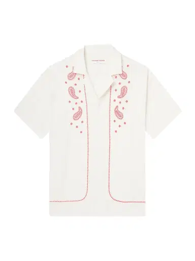 Orlebar Brown Maitan Camp-Collar Embroidered Cotton Shirt - Men | Thumbnail 1 Orlebar Brown Maitan Camp-Collar Embroidered Cotton Shirt - Men | Thumbnail 1
