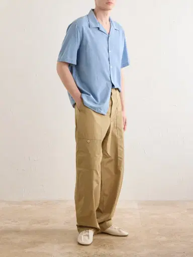 NN07 Julio SS 5765 Camp-Collar Cotton Chambray Shirt - Men | Thumbnail 2 NN07 Julio SS 5765 Camp-Collar Cotton Chambray Shirt - Men | Thumbnail 2