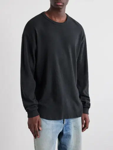 Les Tien Thermal Waffle-Knit Cotton-Blend Sweater - Men | Thumbnail 3 Les Tien Thermal Waffle-Knit Cotton-Blend Sweater - Men | Thumbnail 3