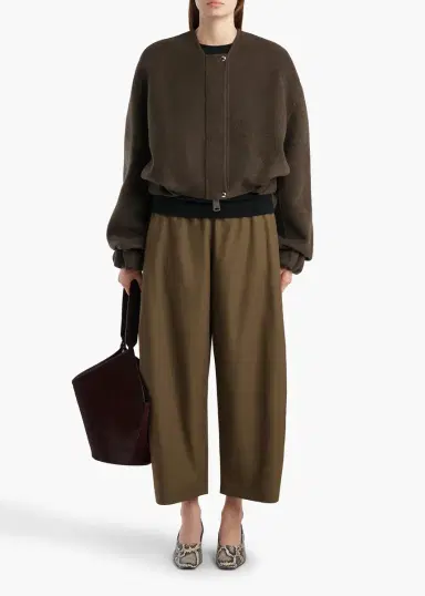 Khaite Roma Pant In Dark Olive | Thumbnail 2 Khaite Roma Pant In Dark Olive | Thumbnail 2