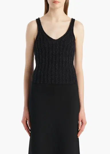 Khaite Val Top In Black Cotton | Thumbnail 3 Khaite Val Top In Black Cotton | Thumbnail 3