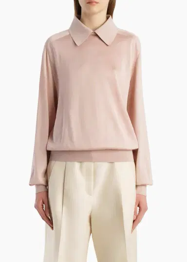 Khaite Alexa Top In Dusty Rose | Thumbnail 3 Khaite Alexa Top In Dusty Rose | Thumbnail 3