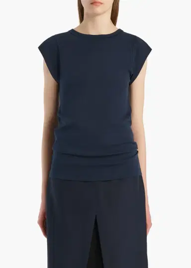 Khaite Angel Top In Dark Navy | Thumbnail 3 Khaite Angel Top In Dark Navy | Thumbnail 3