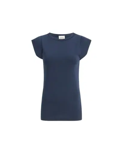 Khaite Angel Top In Dark Navy | Thumbnail 1 Khaite Angel Top In Dark Navy | Thumbnail 1