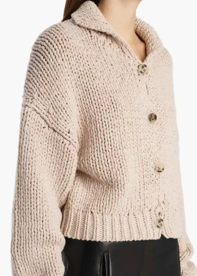 Khaite Lotta Cardigan In Parchment | Thumbnail 5 Khaite Lotta Cardigan In Parchment | Thumbnail 5