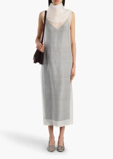 Khaite Elva Dress In Chalk | Thumbnail 2 Khaite Elva Dress In Chalk | Thumbnail 2