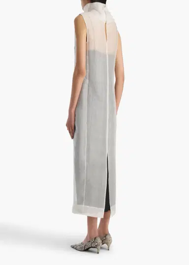 Khaite Elva Dress In Chalk | Thumbnail 3 Khaite Elva Dress In Chalk | Thumbnail 3