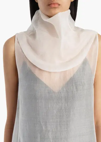 Khaite Elva Dress In Chalk | Thumbnail 4 Khaite Elva Dress In Chalk | Thumbnail 4